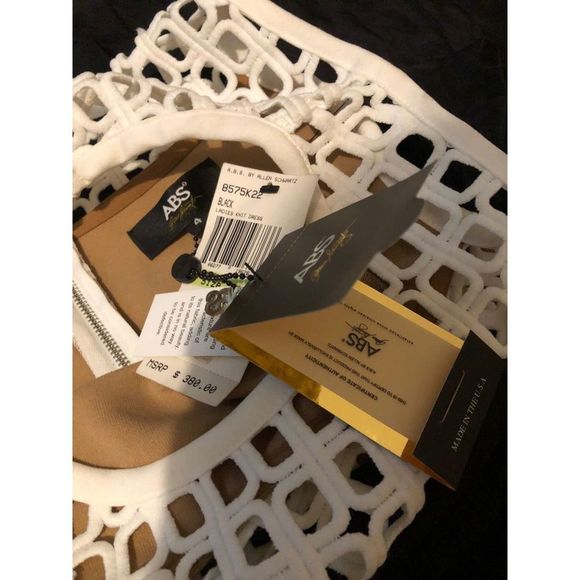 New ABS allen schwartz knit dress limed, womens size small - 4 NWT - Picture 8 of 9